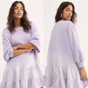 Free People Lavender ombré dress